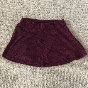 Aeropostale Burgundy Skirt